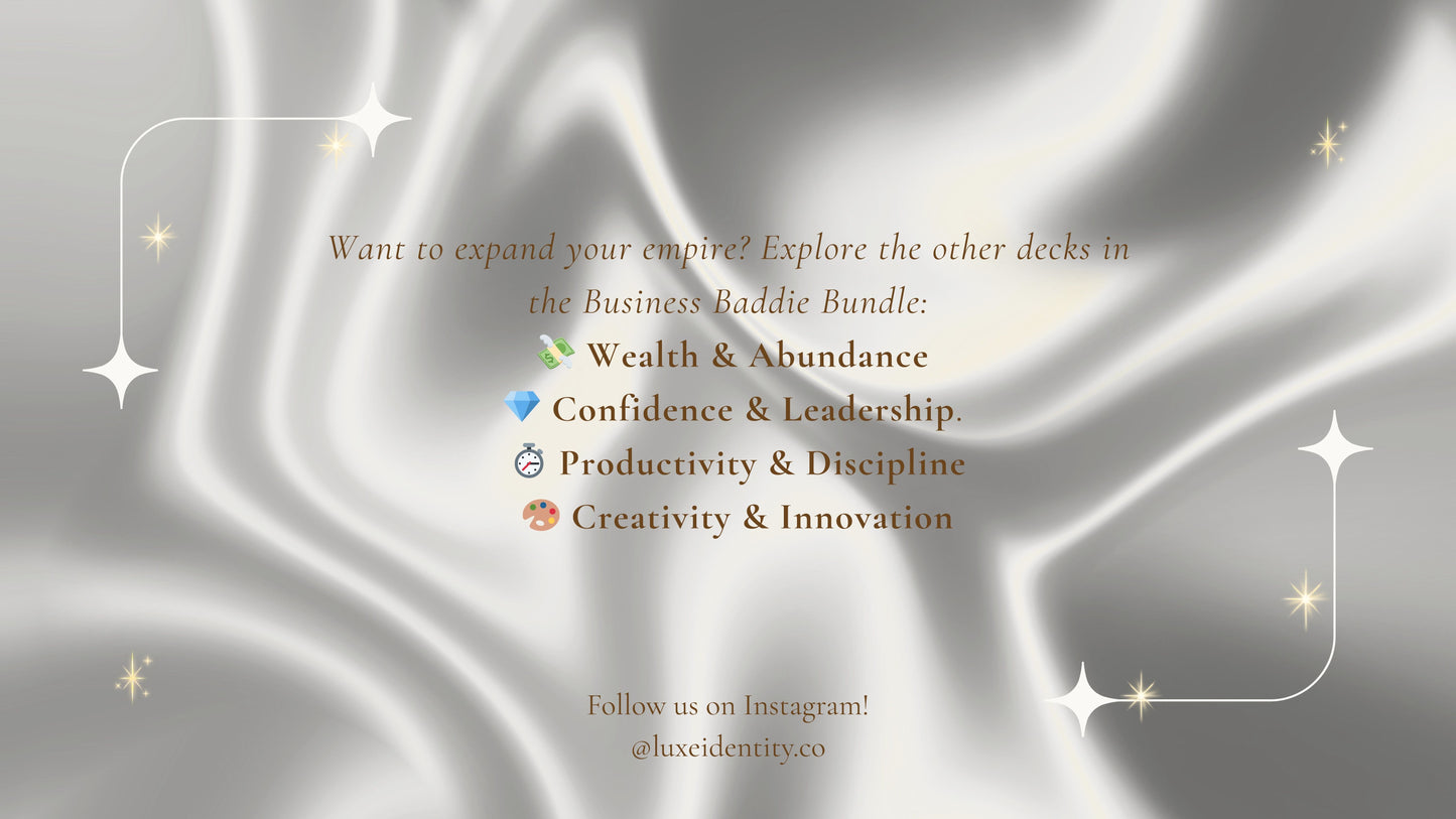 Luxe Identity: Business Baddie Bundle Affirmations