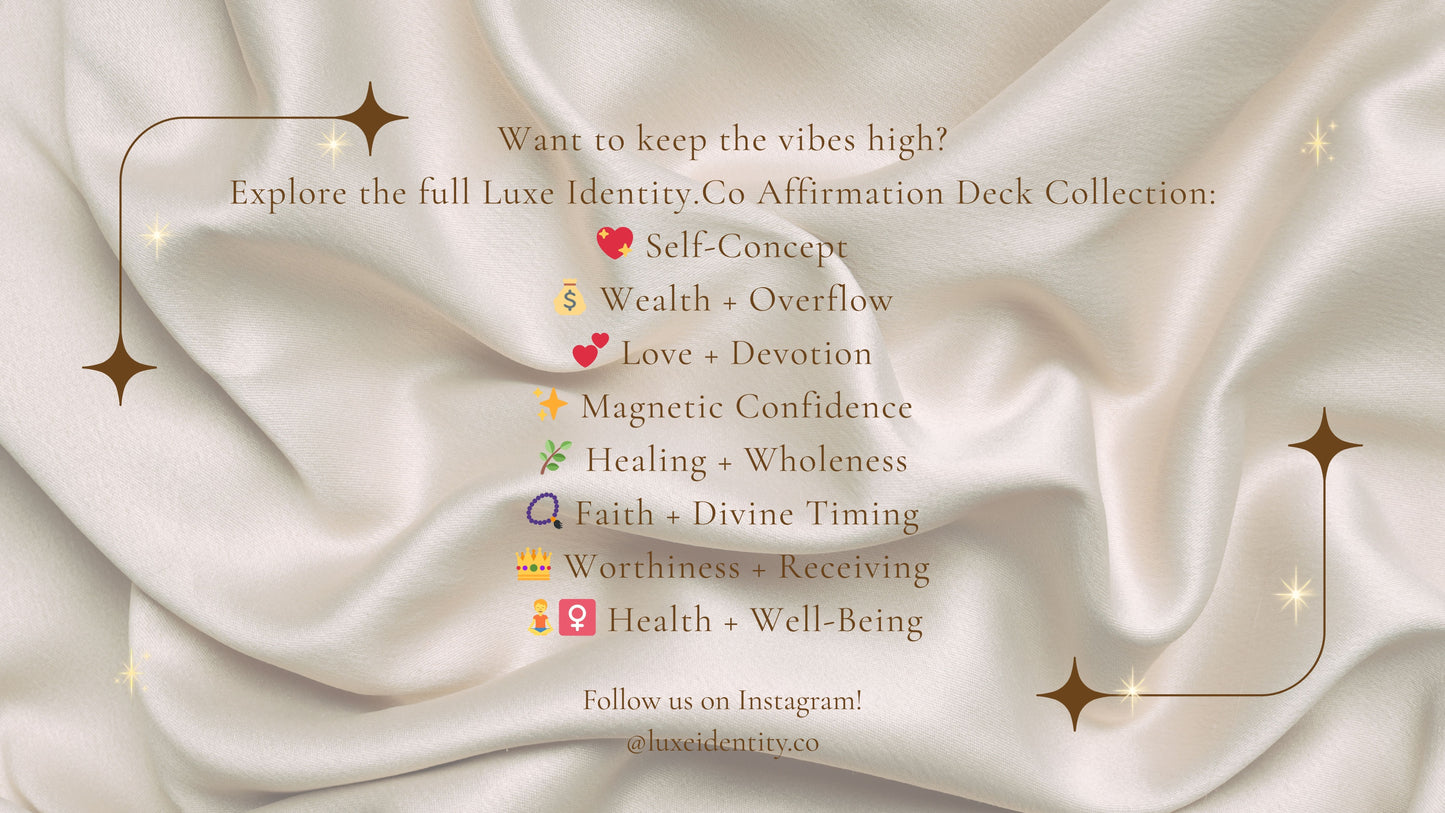 Luxe Identity Affirmations: Wealth + Overflow