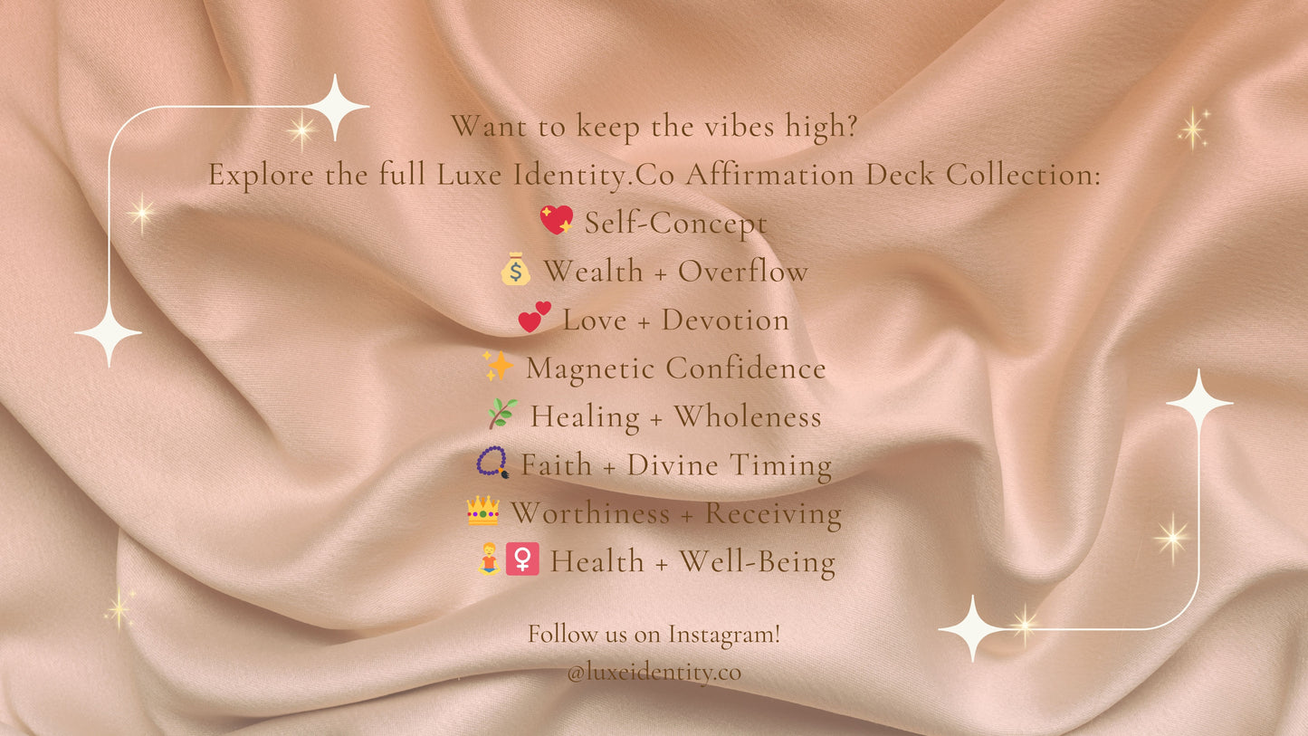 Luxe Identity Affirmations: Worthiness + Receiving