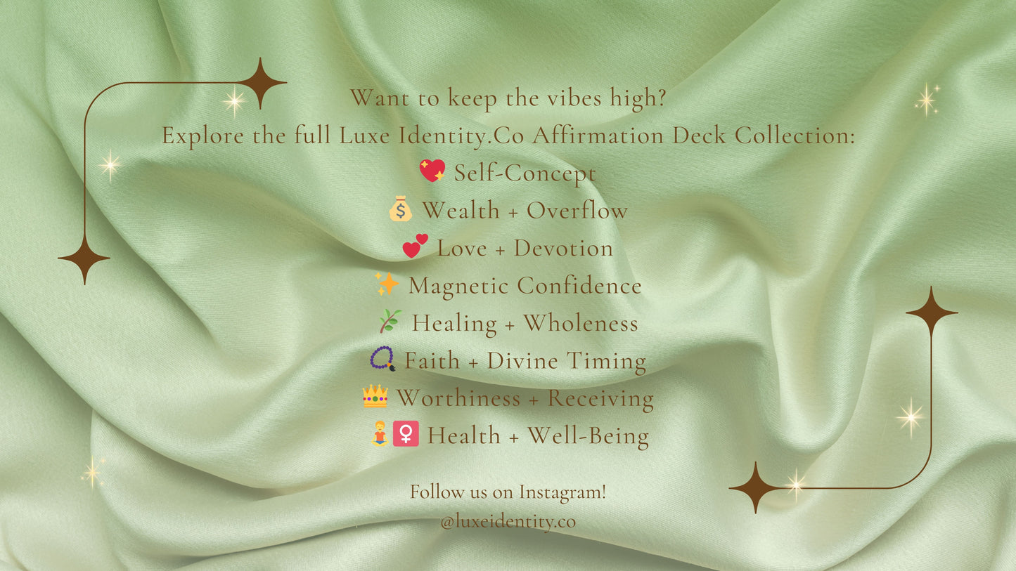 Luxe Identity Affirmations: Healing + Wholeness