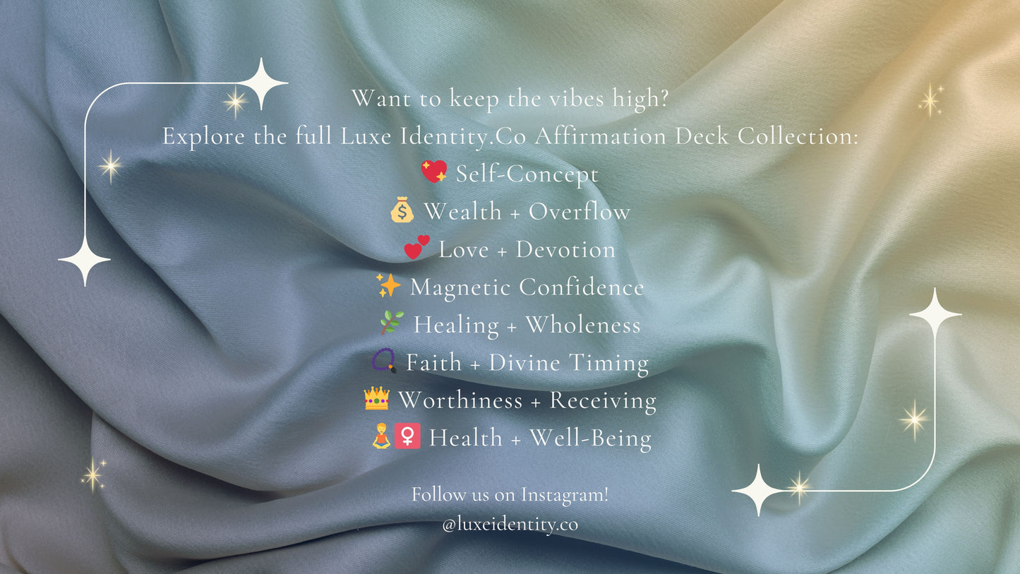 Luxe Identity Affirmations: Faith + Divine Timing